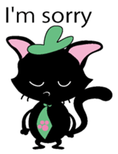 The black cat English version sticker #4680986