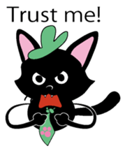 The black cat English version sticker #4681001