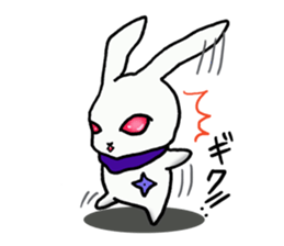 Ninja rabbit "NINPYON" sticker #4681011