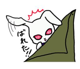 Ninja rabbit "NINPYON" sticker #4681015