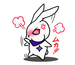 Ninja rabbit "NINPYON" sticker #4681018