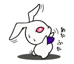 Ninja rabbit "NINPYON" sticker #4681025