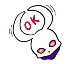 Ninja rabbit "NINPYON" sticker #4681029