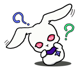 Ninja rabbit "NINPYON" sticker #4681030