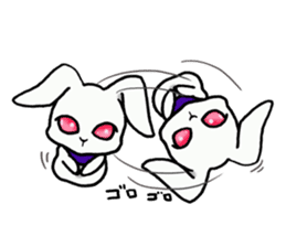 Ninja rabbit "NINPYON" sticker #4681032