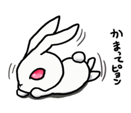 Ninja rabbit "NINPYON" sticker #4681035