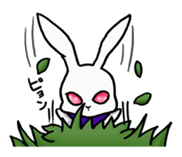 Ninja rabbit "NINPYON" sticker #4681040