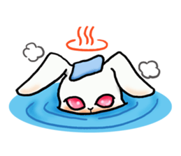 Ninja rabbit "NINPYON" sticker #4681042