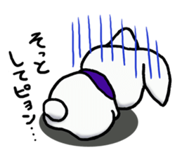 Ninja rabbit "NINPYON" sticker #4681046