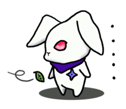 Ninja rabbit "NINPYON" sticker #4681047