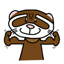I'm Tsutomu, the ferret. sticker #4681859