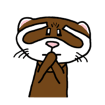 I'm Tsutomu, the ferret. sticker #4681865