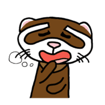I'm Tsutomu, the ferret. sticker #4681870