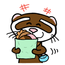 I'm Tsutomu, the ferret. sticker #4681876