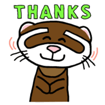 I'm Tsutomu, the ferret. sticker #4681882