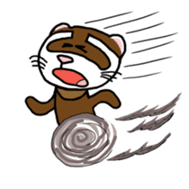I'm Tsutomu, the ferret. sticker #4681884