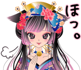 Pretty Girl picture book oiran4 sticker #4682079