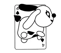 Kochi 4 of Spades sticker #4682205