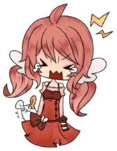 Long hamster and girls sticker #4682931