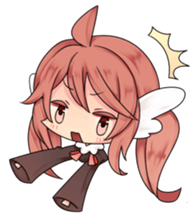 Long hamster and girls sticker #4682939