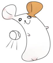 Long hamster and girls sticker #4682950