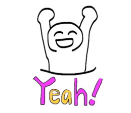 Poor picture weakness relax Sticker sticker #4683141