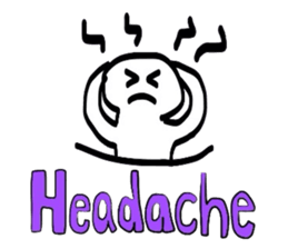 Poor picture weakness relax Sticker sticker #4683158