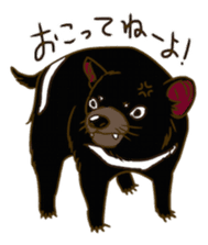 Angry Tasmanian Devil sticker #4683410
