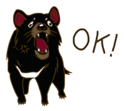 Angry Tasmanian Devil sticker #4683421
