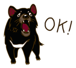 Angry Tasmanian Devil sticker #4683421