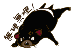 Angry Tasmanian Devil sticker #4683433
