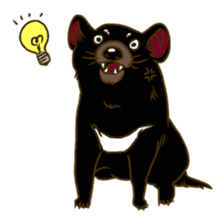 Angry Tasmanian Devil sticker #4683445