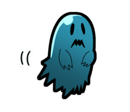 Blue Ghost boy sticker #4683488