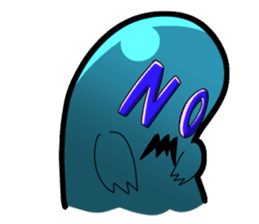 Blue Ghost boy sticker #4683490