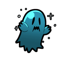 Blue Ghost boy sticker #4683492