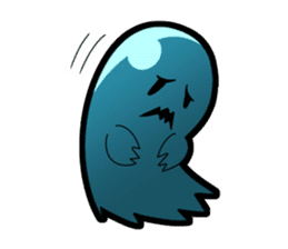 Blue Ghost boy sticker #4683493