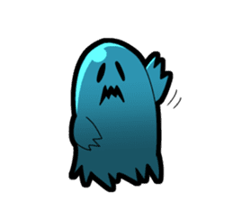 Blue Ghost boy sticker #4683494
