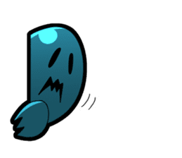 Blue Ghost boy sticker #4683501