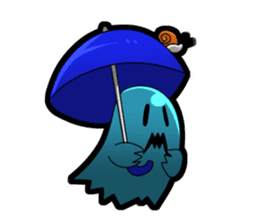 Blue Ghost boy sticker #4683502
