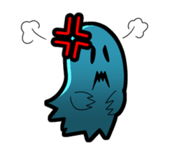 Blue Ghost boy sticker #4683506
