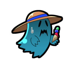 Blue Ghost boy sticker #4683508