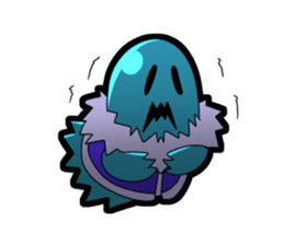 Blue Ghost boy sticker #4683509