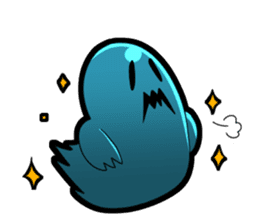 Blue Ghost boy sticker #4683511