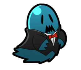 Blue Ghost boy sticker #4683518