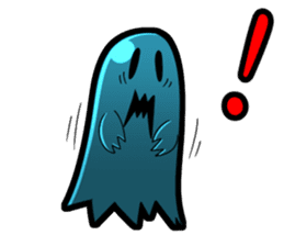 Blue Ghost boy sticker #4683522
