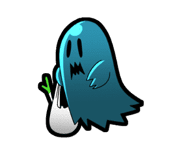 Blue Ghost boy sticker #4683524