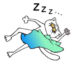 Beautiful leg cat sticker #4683730