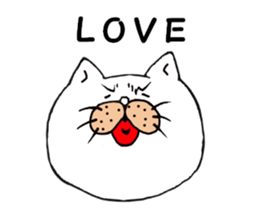 Beautiful leg cat sticker #4683750