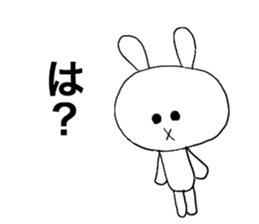 Friendly invective rabbit sticker #4684008