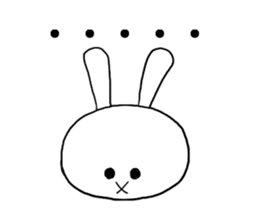 Friendly invective rabbit sticker #4684040